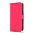 For Honor 100 Pro 5G Skin Feel Magnetic Flip Leather Phone Case(Rose Red)