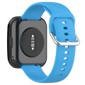For Amazfit Bip 5 Silicone Watch Band, Size:L Size(Sky Blue)