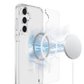 For Samsung Galaxy S23 FE 5G MagSafe Clear Acrylic PC Hybrid TPU Phone Case(Transparent)
