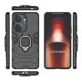 For vivo iQOO Neo9 Pro / Neo9 Shockproof PC + TPU Holder Phone Case(Black)