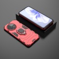 For vivo S18E 5G Shockproof PC + TPU Holder Phone Case(Red)
