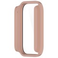 For Xiaomi Mi Band 8 Pro PC + Tempered Glass Film Integrated Watch Protective Case(Pink)