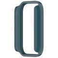 For Xiaomi Mi Band 8 Pro PC + Tempered Glass Film Integrated Watch Protective Case(Pine Green)