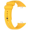 For Xiaomi Mi Band 8 Pro Solid Color Black Buckle Silicone Watch Band(Yellow)