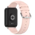 For Xiaomi Mi Band 8 Pro Round Tail Genuine Leather Watch Band(Pink)