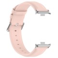 For Xiaomi Mi Band 8 Pro Round Tail Genuine Leather Watch Band(Pink)