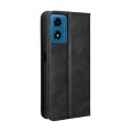 For Motorola Moto G04 / G24 Magnetic Buckle Retro Texture Leather Phone Case(Black)