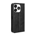 For UMIDIGI A15 / A15C Magnetic Buckle Retro Texture Leather Phone Case(Black)