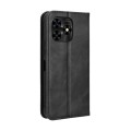 For UMIDIGI G5 Mecha Magnetic Buckle Retro Texture Leather Phone Case(Black)