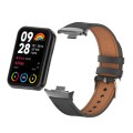 For Xiaomi Mi Band 8 Pro 18mm Microfiber Sewing Leather Watch Band(Black)