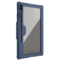 For Samsung Galaxy Tab S9 Ultra NILLKIN Bumper Pro Multi-angle Folding Style Tablet Leather Case(Blu