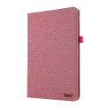 For Xiaomi Pad 6S Pro 12.4 Fabric Leather Tablet Case(Rose Red)