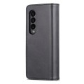 For Samsung Galaxy Z Fold4 5G AZNS Skin Feel Calf Texture Flip Leather Phone Case(Black)