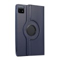 For Xiaomi Pad 6S Pro 12.4 360 Degree Rotation Litchi Texture Leather Tablet Case(Dark Blue)