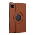 For Xiaomi Pad 6S Pro 12.4 360 Degree Rotation Litchi Texture Leather Tablet Case(Brown)