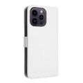 For iPhone 15 Pro Max Diamond Texture Leather Phone Case(White)