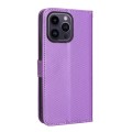 For iPhone 15 Pro Max Diamond Texture Leather Phone Case(Purple)