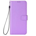 For iPhone 15 Pro Diamond Texture Leather Phone Case(Purple)
