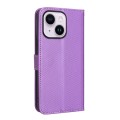 For iPhone 15 Plus Diamond Texture Leather Phone Case(Purple)