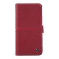 For iPhone 15 Pro Max GEBEI Top-grain Horizontal Flip Leather Phone Case(Wine Red)