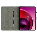 For Lenovo Tab M11/Xiaoxin Pad 11 2024 Tiger Pattern Flip Leather Tablet Case(Purple)