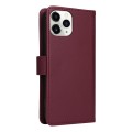 For iPhone 11 Pro BETOPNICE BN-005 2 in 1 Detachable Imitate Genuine Leather Phone Case(Wine Red)