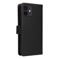 For iPhone 12 Pro / 12 BETOPNICE BN-005 2 in 1 Detachable Imitate Genuine Leather Phone Case(Black)