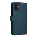 For iPhone 12 Pro / 12 BETOPNICE BN-005 2 in 1 Detachable Imitate Genuine Leather Phone Case(Blue)