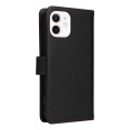 For iPhone 12 mini BETOPNICE BN-005 2 in 1 Detachable Imitate Genuine Leather Phone Case(Black)