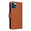 For iPhone 12 Pro Max BETOPNICE BN-005 2 in 1 Detachable Imitate Genuine Leather Phone Case(Brown)