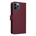 For iPhone 12 Pro Max BETOPNICE BN-005 2 in 1 Detachable Imitate Genuine Leather Phone Case(Wine Red