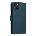 For iPhone 13 / 14 BETOPNICE BN-005 2 in 1 Detachable Imitate Genuine Leather Phone Case(Blue)