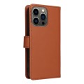 For iPhone 13 Pro BETOPNICE BN-005 2 in 1 Detachable Imitate Genuine Leather Phone Case(Brown)