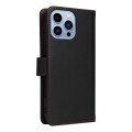 For iPhone 13 Pro Max BETOPNICE BN-005 2 in 1 Detachable Imitate Genuine Leather Phone Case(Black)