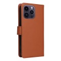 For iPhone 14 Pro Max BETOPNICE BN-005 2 in 1 Detachable Imitate Genuine Leather Phone Case(Brown)