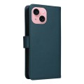 For iPhone 15 BETOPNICE BN-005 2 in 1 Detachable Imitate Genuine Leather Phone Case(Blue)