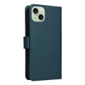 For iPhone 15 Plus BETOPNICE BN-005 2 in 1 Detachable Imitate Genuine Leather Phone Case(Blue)