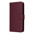 For iPhone 15 Plus BETOPNICE BN-005 2 in 1 Detachable Imitate Genuine Leather Phone Case(Wine Red)