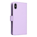 For iPhone X / XS BETOPNICE BN-005 2 in 1 Detachable Imitate Genuine Leather Phone Case(Light Purple