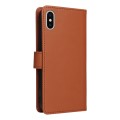For iPhone X / XS BETOPNICE BN-005 2 in 1 Detachable Imitate Genuine Leather Phone Case(Brown)