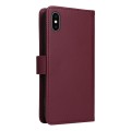 For iPhone XS Max BETOPNICE BN-005 2 in 1 Detachable Imitate Genuine Leather Phone Case(Wine Red)