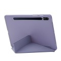 For Samsung Galaxy Tab S9 Deformation Silicone Leather Tablet Case(Lavender)