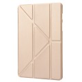 For Samsung Galaxy Tab S9+ Deformation Silicone Leather Tablet Case(Gold)
