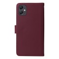 For Samsung Galaxy A05 BETOPNICE BN-005 2 in 1 Detachable Imitate Genuine Leather Phone Case(Wine Re