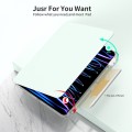 For iPad Pro 12.9 2022 / 2021 / 2020 360 Rotation Detachable Clear Acrylic Leather Tablet Case(Light