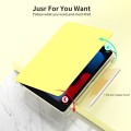 For iPad Pro 9.7 / 9.7 2018 / 2017 360 Rotation Detachable Clear Acrylic Leather Tablet Case(Yellow)