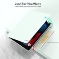 For iPad Pro 9.7 / 9.7 2018 / 2017 360 Rotation Detachable Clear Acrylic Leather Tablet Case(Light G