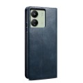 For Xiaomi Redmi 13C / Poco C65 Oil Wax Crazy Horse Texture Leather Phone Case(Blue)