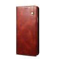 For Xiaomi Redmi K70E Oil Wax Crazy Horse Texture Leather Phone Case(Brown)