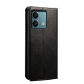 For Xiaomi Redmi Note 13 4G Global Oil Wax Crazy Horse Texture Leather Phone Case(Black)